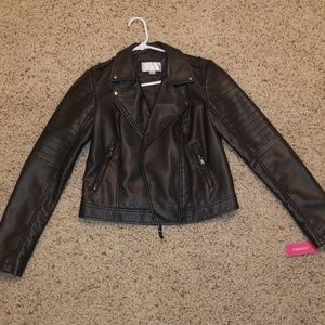 Faux leather jacket